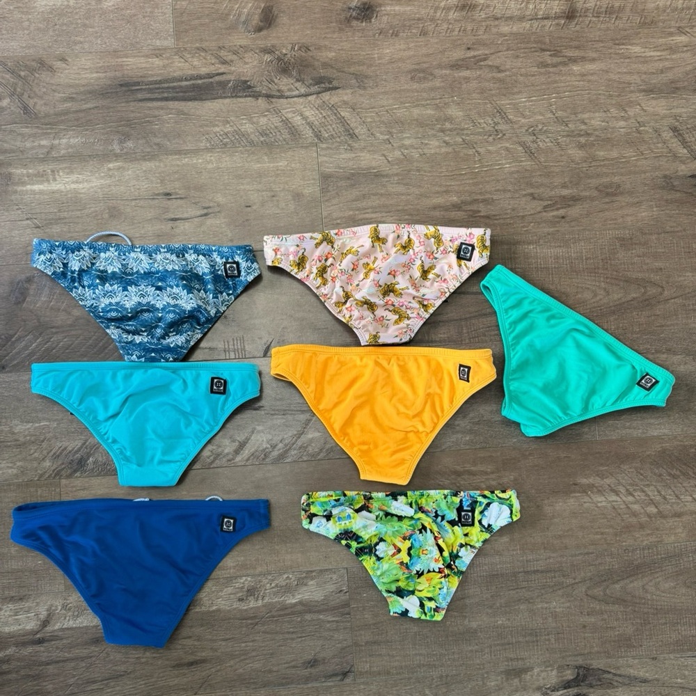 Jolyn Clothing Women's Swim Bottoms - Blue, Yellow, Green, Floral
